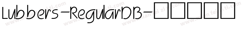Lubbers-Regular DB字体转换